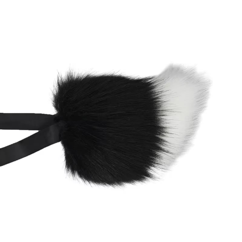 Furry Ear Hairhoop Plush Ear Hairband Animation Bunny-Costume Party Props Headdress Women Accessories Cute Tail/Headband