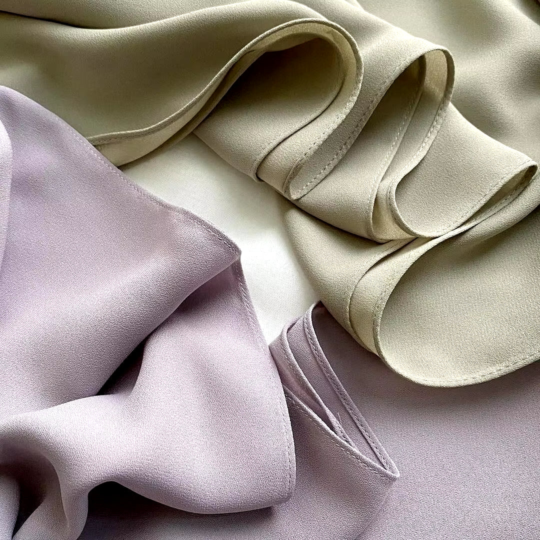 5Pcs/Box Plain Hijab Bubble Chiffon Scarf Women Solid Color Muslim Shawls Hijabs Headband Islamic Headscarf Foulard Femme