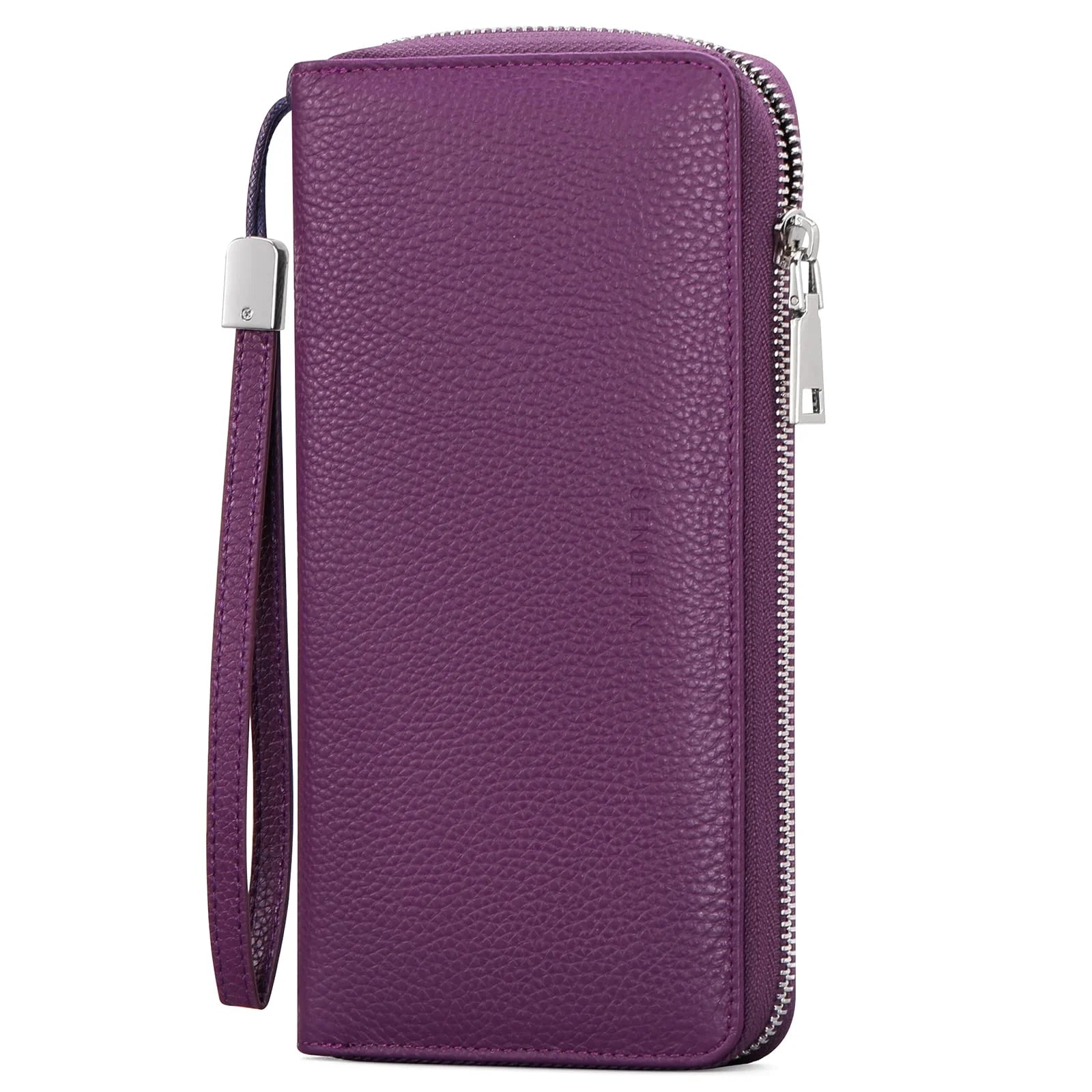 Women Leather Wallets RFID Blocking Zip around Credit Card Holder Phone Clutch